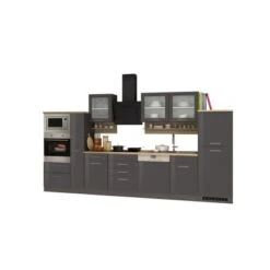 Held Möbel Küchenzeile Mailand 370 Cm Grau Hochglanz-Grau Matt Mit E-Geräten 22 Held Möbel Küchenzeile Mailand 370 Cm Grau Hochglanz-Grau Matt Mit E-Geräten -Obi Kuche Geschaft 7031 11016600 590.1.6211 1