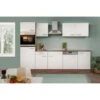 Respekta Küchenzeile Ohne E-Geräte 280 Cm Weiß Seidengl.-Eiche York -Obi Kuche Geschaft 7053788 4384 LBKB280EYW 01