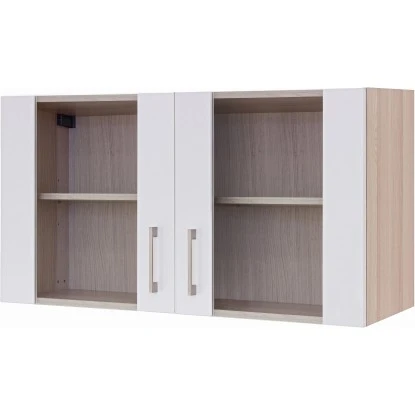 Flex-Well Exclusiv Glas-Hängeschrank Abaco 100 Cm Perlmutt 3 Flex-Well Exclusiv Glas-Hängeschrank Abaco 100 Cm Perlmutt