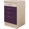 Flex-Well Exclusiv Schubkastenschrank Focus 50 Cm Akazie-Aubergine -Obi Kuche Geschaft 7363559 4051 ussa50 focus