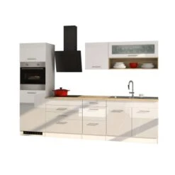 Held Möbel Küchenzeile Mailand 290 Cm Weiß Hochglanz-Weiß Matt Mit E-Geräten -Obi Kuche Geschaft 7395 11016600 574.1.6210 1