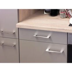 Flex-Well Küchenzeile Arizona 210 Cm Quarz Cubanit-San Remo Eiche 19 Flex-Well Küchenzeile Arizona 210 Cm Quarz Cubanit-San Remo Eiche -Obi Kuche Geschaft 7495922 4464 aplgriffe