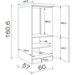 Flex-Well Exclusiv Kühlschrank-Einbauschrank Vintea Mit Kühlschrank EEK: F 7 Flex-Well Exclusiv Kühlschrank-Einbauschrank Vintea Mit Kühlschrank EEK: F -Obi Kuche Geschaft 756420 4051 5 4