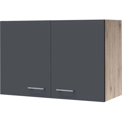 Flex-Well Exclusiv Oberschrank Morena 80 Cm Basaltgrau Matt - San Remo Eiche 3 Flex-Well Exclusiv Oberschrank Morena 80 Cm Basaltgrau Matt - San Remo Eiche