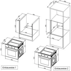 Respekta Backofen-Hauben Set EBDH-SET44090BS 90 Cm Black Steel -Obi Kuche Geschaft 75 4384 DIGI8BLACKSTEEL 05
