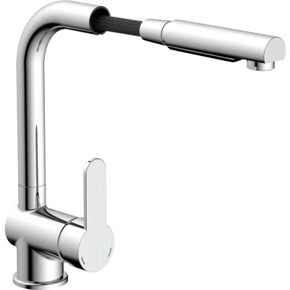 Schütte Spültischarmatur Mit Herausziehbarem Auslauf London Chrom 4 Schütte Spültischarmatur Mit Herausziehbarem Auslauf London Chrom – Bild 2