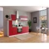 Respekta Küchenzeile KB240WRC 240 Cm Rot-Weiß -Obi Kuche Geschaft 7674 4384 neu KB240WRCG 01