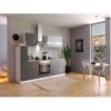 Respekta Küchenzeile KB240WGC 240 Cm Grau-Weiß