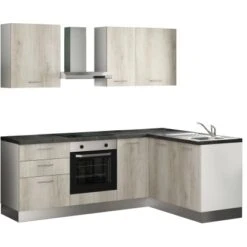Marinelli Cucine Winkelküche Penelope 220 Cm + 165 Cm Eiche-Weiß-Steingrau 20 Marinelli Cucine Winkelküche Penelope 220 Cm + 165 Cm Eiche-Weiß-Steingrau -Obi Kuche Geschaft 7696040 2657 8