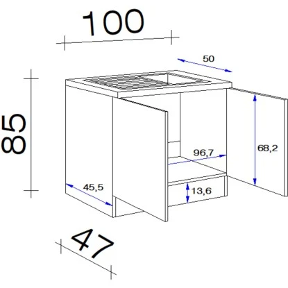 Flex-Well Classic Komplettspüle 100 X 50 Cm Speed Weiß Mit Auflagespüle 4 Flex-Well Classic Komplettspüle 100 X 50 Cm Speed Weiß Mit Auflagespüle – Bild 2