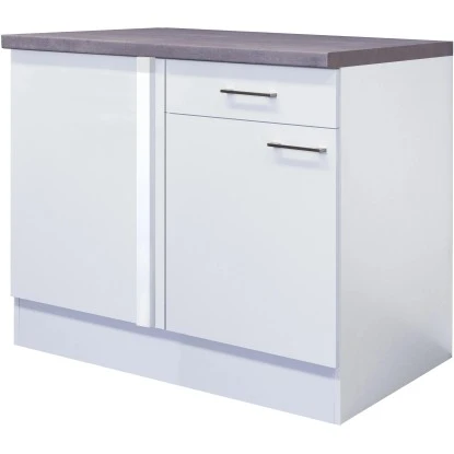 Flex-Well Exclusiv Eck-Unterschrank Joelina 110 X 60 Cm Weiß 3 Flex-Well Exclusiv Eck-Unterschrank Joelina 110 X 60 Cm Weiß