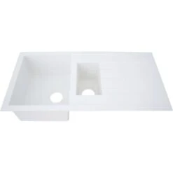 Respekta Einbauspüle Mineralite Houston 100 Cm X 50 Cm Weiß -Obi Kuche Geschaft 793 4384 HOUSTON100X50W 10