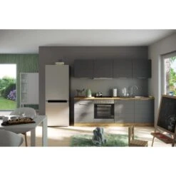 Held Möbel Küchenzeile 240 Cm Matt Grau-Wotaneiche -Obi Kuche Geschaft 7 11016600 1000.6293 3c 15