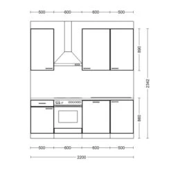 Flex-Well Küchenzeile Lara 220 Cm Anthrazit-San Remo Eiche Hell 22 Flex-Well Küchenzeile Lara 220 Cm Anthrazit-San Remo Eiche Hell -Obi Kuche Geschaft 8020539 4051 VM01