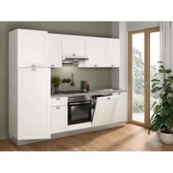 Marinelli Cucine Küchenzeile Anastasia 270 Cm Vormontiert Weiß Mat-Eiche Grau 19 Marinelli Cucine Küchenzeile Anastasia 270 Cm Vormontiert Weiß Mat-Eiche Grau -Obi Kuche Geschaft 806812157952 2675 01