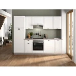Marinelli Cucine Küchenzeile Anastasia 270 Cm Vormontiert Weiß Mat-Eiche Grau 18 Marinelli Cucine Küchenzeile Anastasia 270 Cm Vormontiert Weiß Mat-Eiche Grau -Obi Kuche Geschaft 806812157952 2675 02