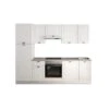 Marinelli Cucine Küchenzeile Anastasia 270 Cm Vormontiert Weiß Mat-Eiche Grau -Obi Kuche Geschaft 806812157952 2675 06
