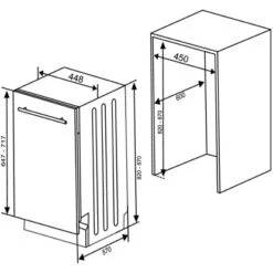 Respekta Einbaugeschirrspüler GSP45VV 45 Cm Schwarz Vollintegriert -Obi Kuche Geschaft 818909 4384 9