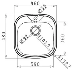 Pyramis Einbaubecken Kania Edelstahl -Obi Kuche Geschaft 820038 4891 2