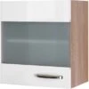Flex-Well Exclusiv Hängeschrank Valero 50 Cm X 55 Cm Hochglanz Weiß-Sonoma Eiche -Obi Kuche Geschaft 8220 4800 hgh50 valero 2 2
