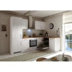 Respekta Premium Winkelküche 280 X 172 Cm Landhaus Lärche Weiß Nachbildung -Obi Kuche Geschaft 8267098 4384 4