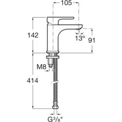 Laufen Einhand-Waschtischarmatur Ohne Ablaufventil Chrom -Obi Kuche Geschaft 8433290442854 1709 VM 04