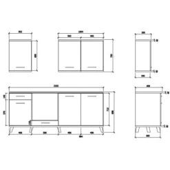 Respekta Premium Küchenzeile Retro BERP210RE 210 Cm Weiß 19 Respekta Premium Küchenzeile Retro BERP210RE 210 Cm Weiß -Obi Kuche Geschaft 8469231 4384 3