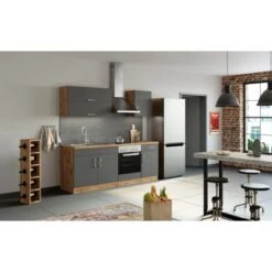 Held Möbel Küchenzeile Sorrento 210 Cm Anthrazit-Wotaneiche Ohne E-Geräte 31 Held Möbel Küchenzeile Sorrento 210 Cm Anthrazit-Wotaneiche Ohne E-Geräte -Obi Kuche Geschaft 853268 11016600 14