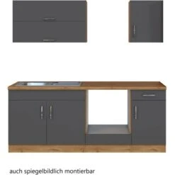 Held Möbel Küchenzeile Sorrento 210 Cm Anthrazit-Wotaneiche Ohne E-Geräte 20 Held Möbel Küchenzeile Sorrento 210 Cm Anthrazit-Wotaneiche Ohne E-Geräte -Obi Kuche Geschaft 853268 11016600 3