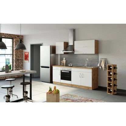 Held Möbel Küchenzeile Sorrento 210 Cm Weiß-Wotaneiche 17 Held Möbel Küchenzeile Sorrento 210 Cm Weiß-Wotaneiche – Bild 15