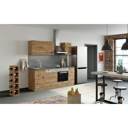 Held Möbel Küchenzeile Sorrento 210 Cm Wotaneiche-Wotaneiche Ohne E-Geräte 11 Held Möbel Küchenzeile Sorrento 210 Cm Wotaneiche-Wotaneiche Ohne E-Geräte – Bild 9