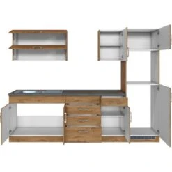 Held Möbel Küchenzeile Sorrento 270 Cm Wotaneiche Ohne E-Geräte -Obi Kuche Geschaft 853325 11016600 5