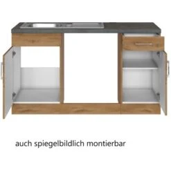 Held Möbel Küchenzeile Sorrento 210 Cm Wotaneiche-Wotaneiche O. E-Geräte Winkel -Obi Kuche Geschaft 853388 11016600 4