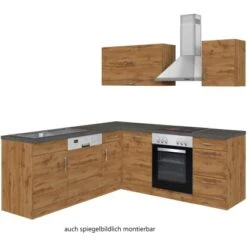 Held Möbel Küchenzeile Sorrento 210 Cm Wotaneiche-Wotaneiche Winkel -Obi Kuche Geschaft 853392 11016600 2