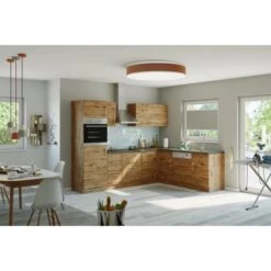 Held Möbel Küchenzeile Sorrento 210/ 270 Cm Wotaneiche O. E-Geräte Winkel -Obi Kuche Geschaft 853407 11016600 15