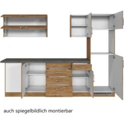 Held Möbel Küchenzeile Sorrento 210/ 270 Cm Wotaneiche O. E-Geräte Winkel -Obi Kuche Geschaft 853407 11016600 2