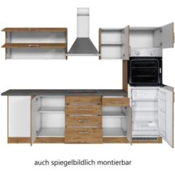 Held Möbel Küchenzeile Sorrento 210/ 270 Cm Wotaneiche Winkel -Obi Kuche Geschaft 853419 11016600 3