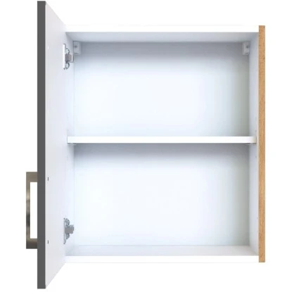 Held Möbel Hängeschrank Sorrento BxHxT 50 X 57 X 34 Cm Anthrazit-Wotaneiche 5 Held Möbel Hängeschrank Sorrento BxHxT 50 X 57 X 34 Cm Anthrazit-Wotaneiche – Bild 3