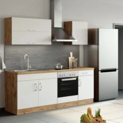 Held Möbel Klapphängeschrank Sorrento BxHxT 100 X 57 X 34 Cm Weiß-Wotaneiche -Obi Kuche Geschaft 853743 11016600 12