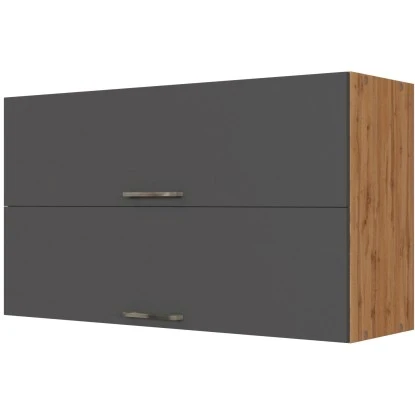 Held Möbel Klapphängeschrank Sorrento BxHxT 100x57x34 Cm Anthrazit-Wotaneiche 3 Held Möbel Klapphängeschrank Sorrento BxHxT 100x57x34 Cm Anthrazit-Wotaneiche