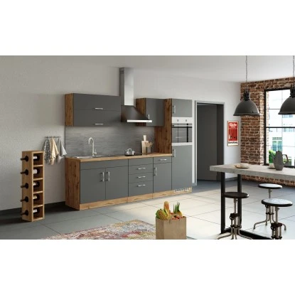 Held Möbel Klapphängeschrank Sorrento BxHxT 100x57x34 Cm Anthrazit-Wotaneiche 13 Held Möbel Klapphängeschrank Sorrento BxHxT 100x57x34 Cm Anthrazit-Wotaneiche – Bild 11