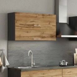 Held Möbel Klapphängeschrank Sorrento BxHxT 100x57x34 Cm Wotaneiche-Grafit -Obi Kuche Geschaft 853748 11016600 5