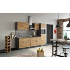 Held Möbel Klapphängeschrank Sorrento BxHxT 100x57x34 Cm Wotaneiche-Grafit -Obi Kuche Geschaft 853748 11016600 9