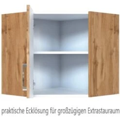 Held Möbel Eckhängeschrank Sorrento BxHxT 60 X 57 X 60 Cm Wotaneiche-Wotaneiche -Obi Kuche Geschaft 853757 11016600 2