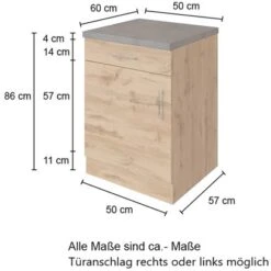 Held Möbel Unterschrank Sorrento 50 X 85 X 60 Cm Tür Schubk. + EL-Boden Wotanei. 21 Held Möbel Unterschrank Sorrento 50 X 85 X 60 Cm Tür Schubk. + EL-Boden Wotanei. -Obi Kuche Geschaft 853763 11016600 4