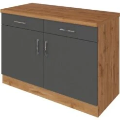Held Möbel Unterschrank Sorrento 100x85x60 Cm 2 Schub. 1 EL-B. Anthr.-Wotan. -Obi Kuche Geschaft 853799 11016600 2