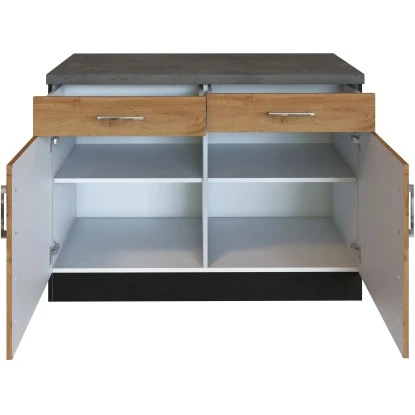 Held Möbel Unterschrank Sorrento 100x85x60 Cm 2 Schub. 1 EL-B. Wotan.-Graf. 4 Held Möbel Unterschrank Sorrento 100x85x60 Cm 2 Schub. 1 EL-B. Wotan.-Graf. – Bild 2