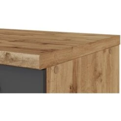 Held Möbel Spülenschrank Sorrento B100 X H85 X T60 Cm 2Türen Anthraz.-Wotaneiche -Obi Kuche Geschaft 853807 11016600 12