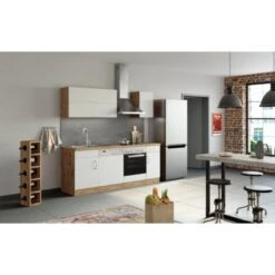 Held Möbel Spülzentrum Sorrento 110 X 85 X 60 Cm Tür Blende Sockel Weiß-W.eiche -Obi Kuche Geschaft 853828 11016600 12