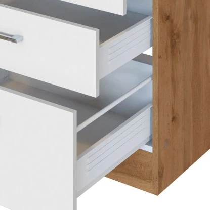 Held Möbel Kochfeldumbauschrank Sorrento 60 X 85 X 60 Cm 2 SK 1 AZ Weiß-Wotan. 9 Held Möbel Kochfeldumbauschrank Sorrento 60 X 85 X 60 Cm 2 SK 1 AZ Weiß-Wotan. – Bild 7